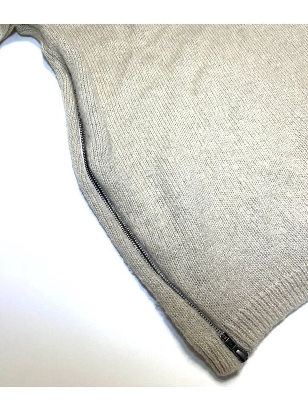 B.P Nordstrom Side Zip Beige Sweater Light Tunic Sweater Size S